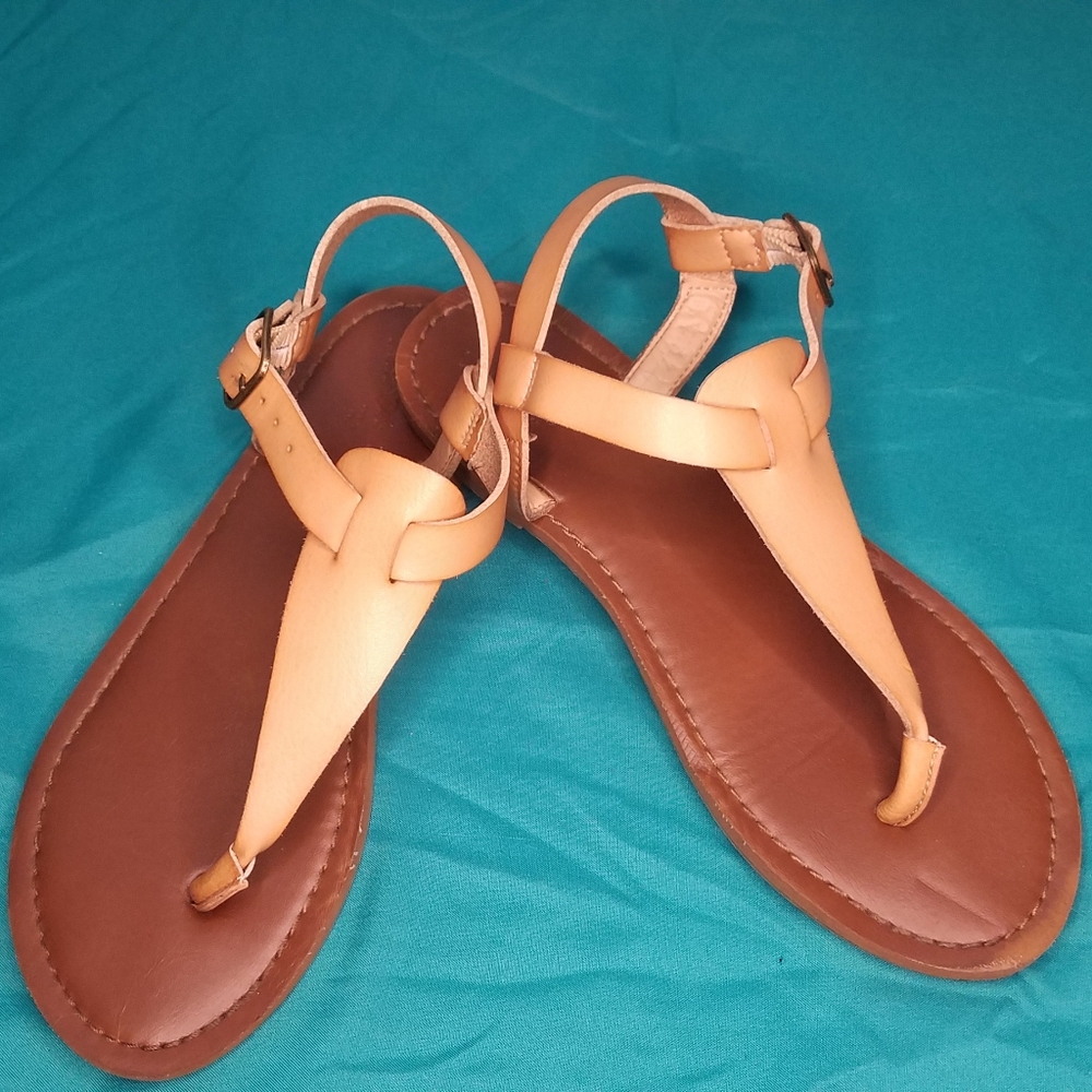 Tan sandals